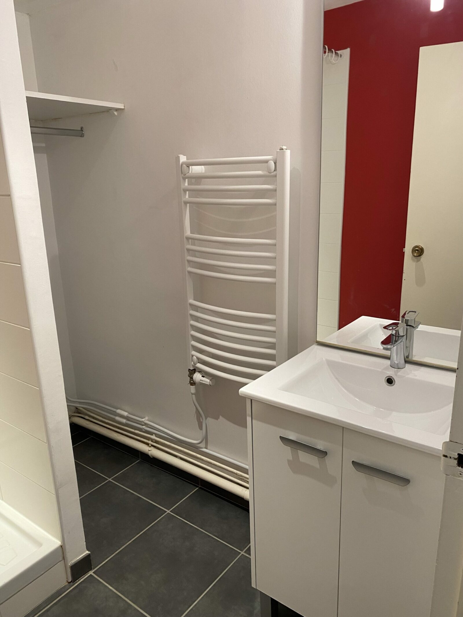 salle de bain résidence étudiante Liberté à Brest - ARPEJ