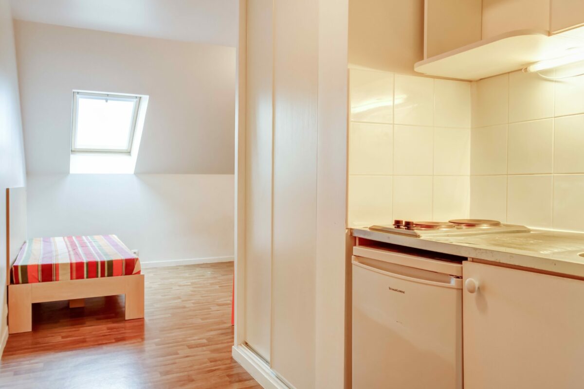kitchenette résidence étudiante et jeunes actifs Jean Zay à Cesson - Arpej