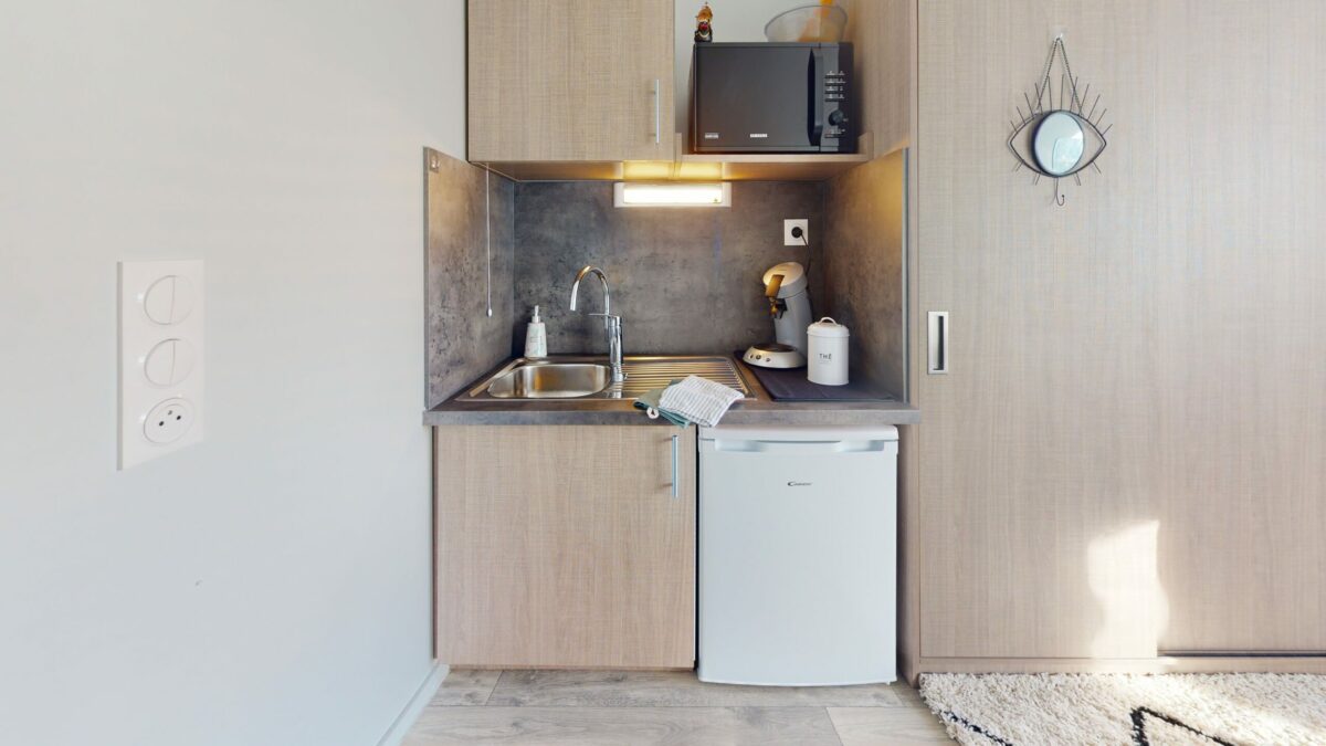 kitchenette résidence étudiante En Tandem à Metz - ARPEJ