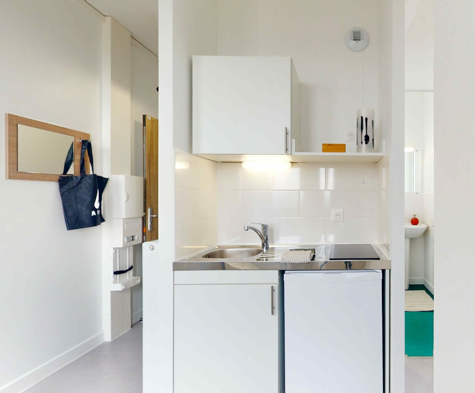 Kitchenette résidence étudiante Paul Cézanne à Cergy - Arpej