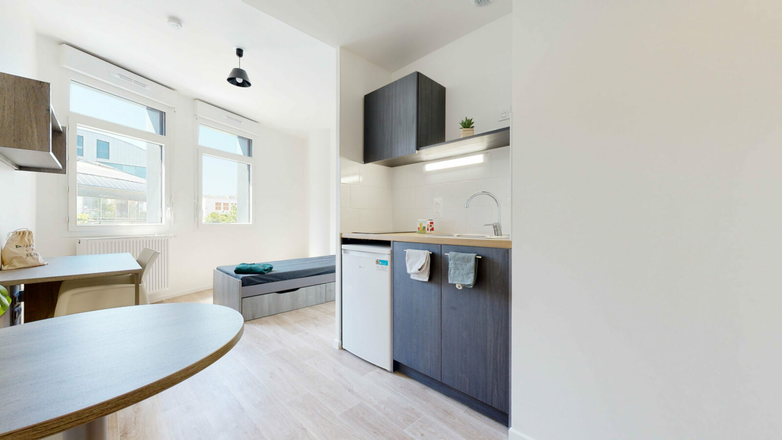kitchenette résidence étudiante Louis Blériot à Suresnes -Arpej