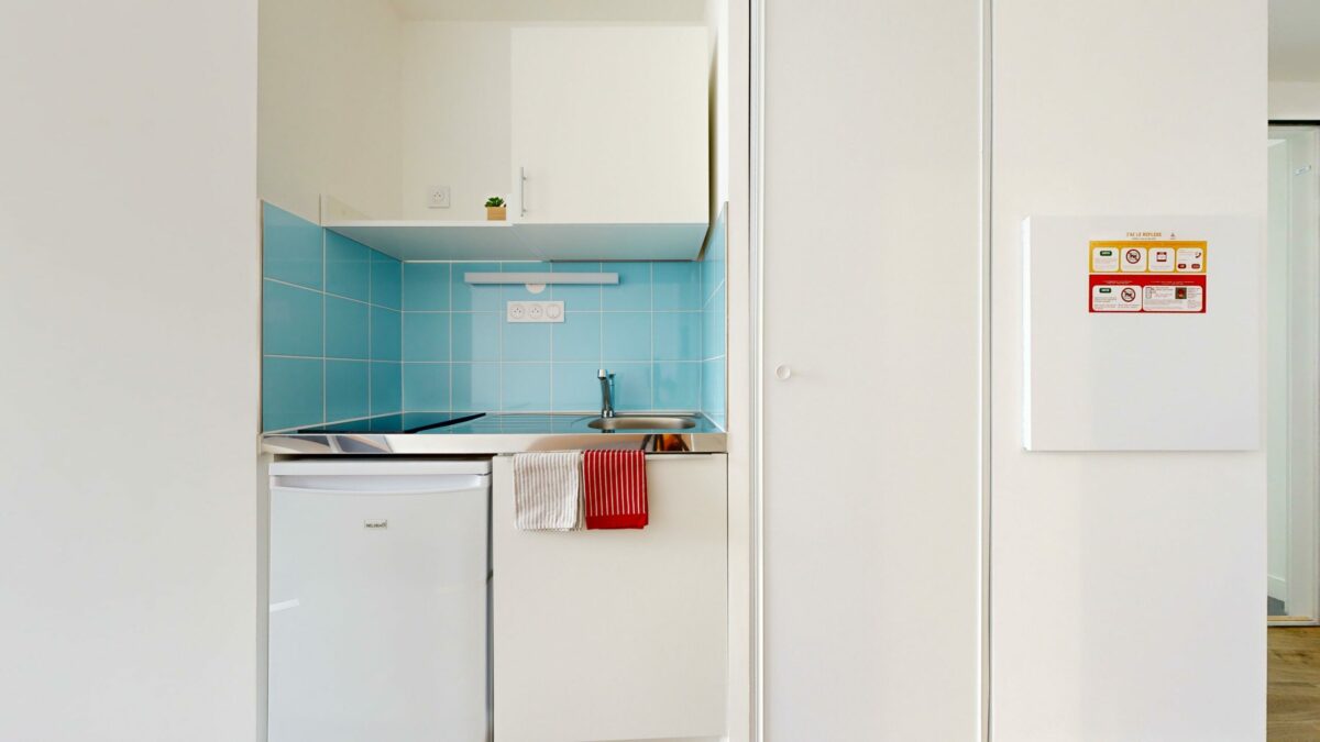 kitchenette résidence étudiante Juliette Drouet à Saint Mandé - ARPEJ