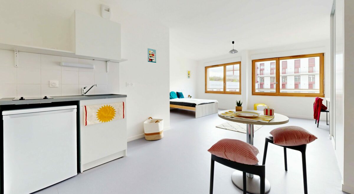 kitchenette résidence étudiante Masha Jina Amini à Saint Denis - Arpej