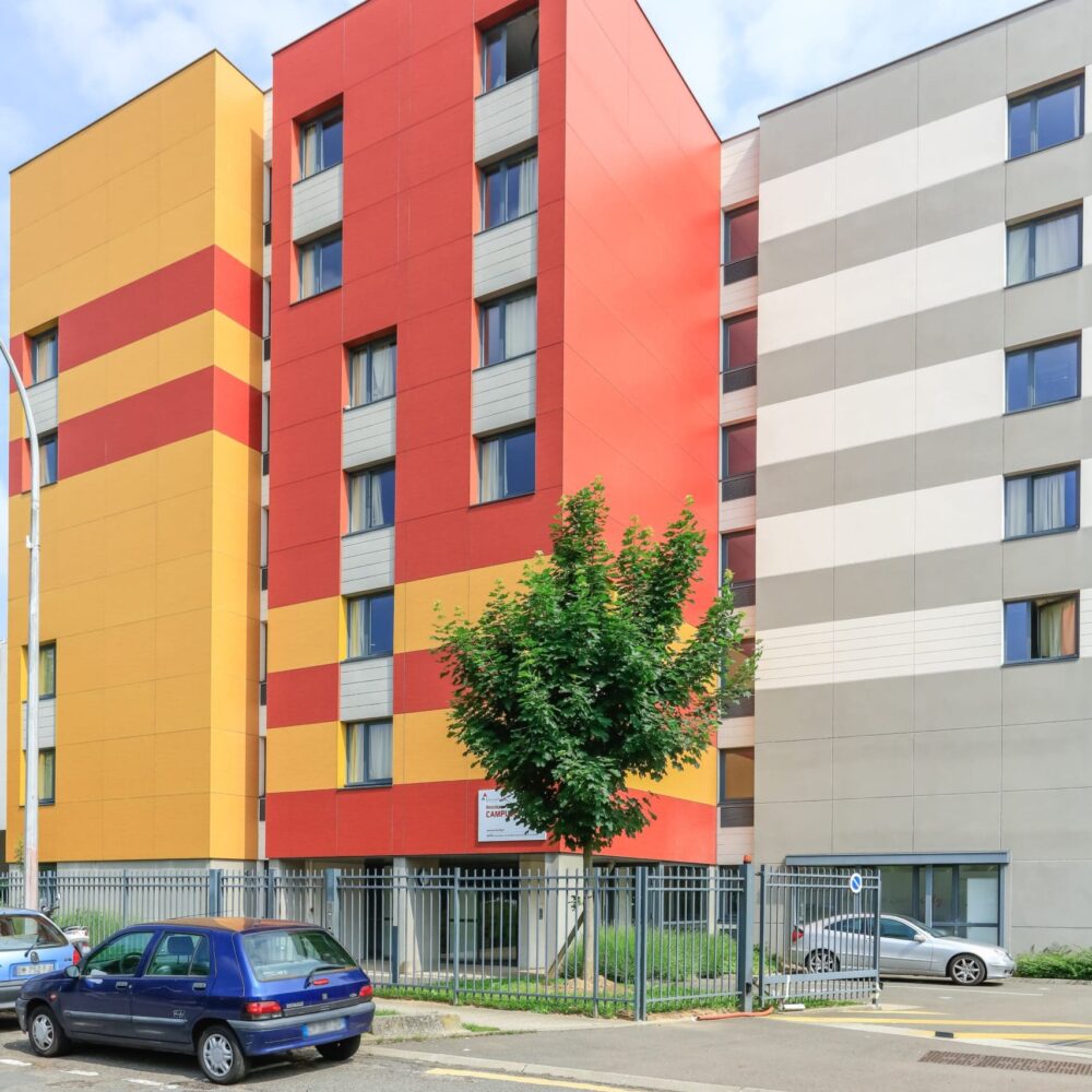 extérieur résidence étudiante Campuséo à Vélizy-Villacoublay - Arpej