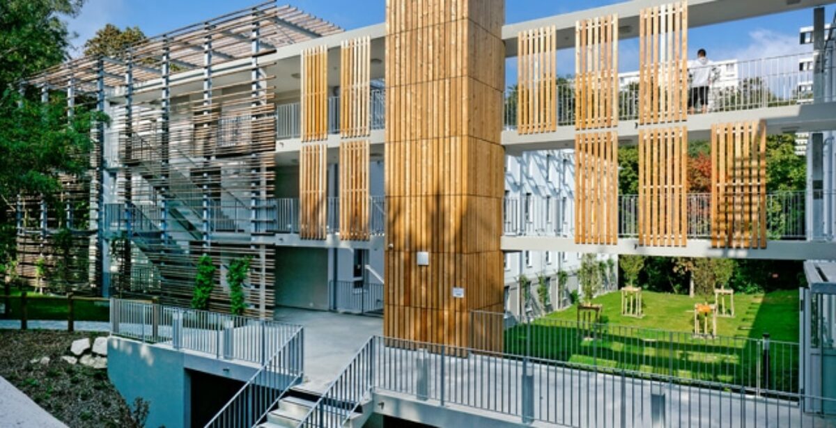 extérieur résidence étudiante Infanti à Oullins - ARPEJ