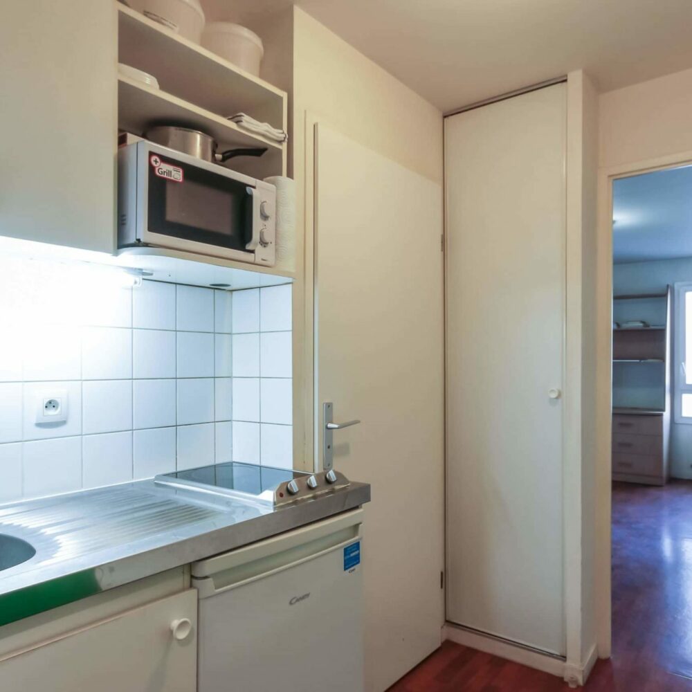 kitchenette résidence étudiante Jean François Deniau à Noisy-le-Sec - ARPEJ