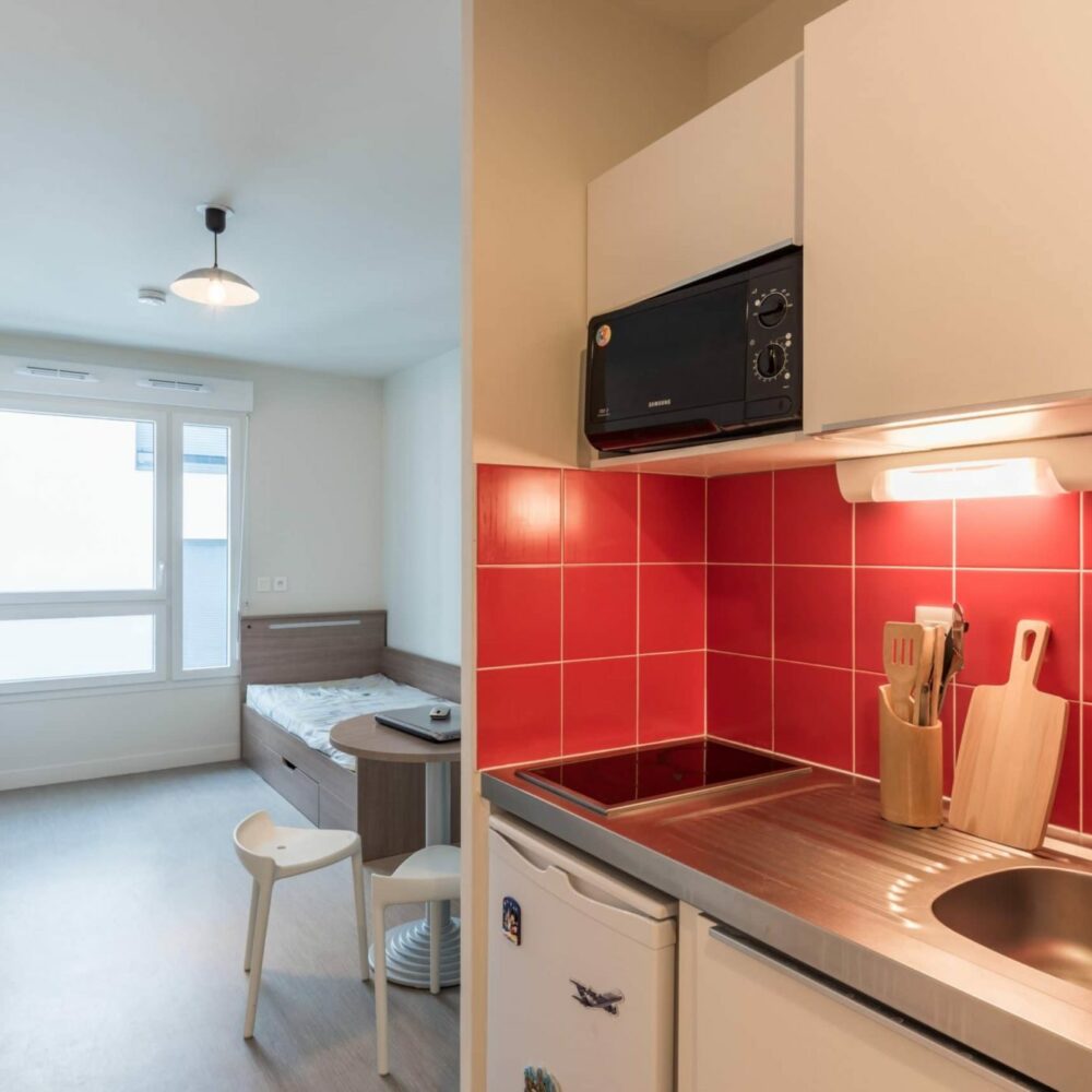 kitchenette résidence jeunes actifs Louis Faure Dujarric à Colombes -ARPEJ