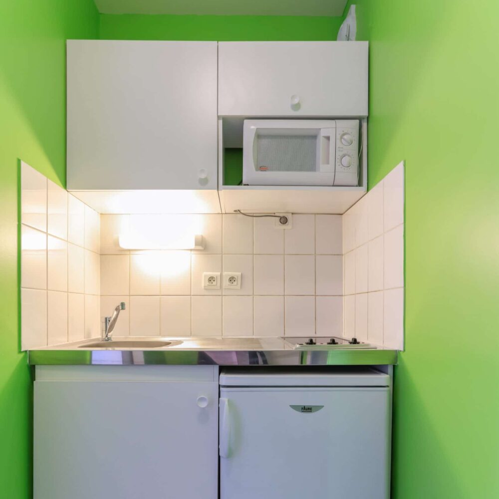 kitchenette résidence étudiante Meunier à Champs-sur-Marne - ARPEJ