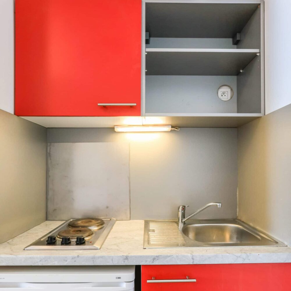 Kitchenette résidence étudiante et jeunes actifs Millénium à Vélizy-Villacoublay -ARPEJ