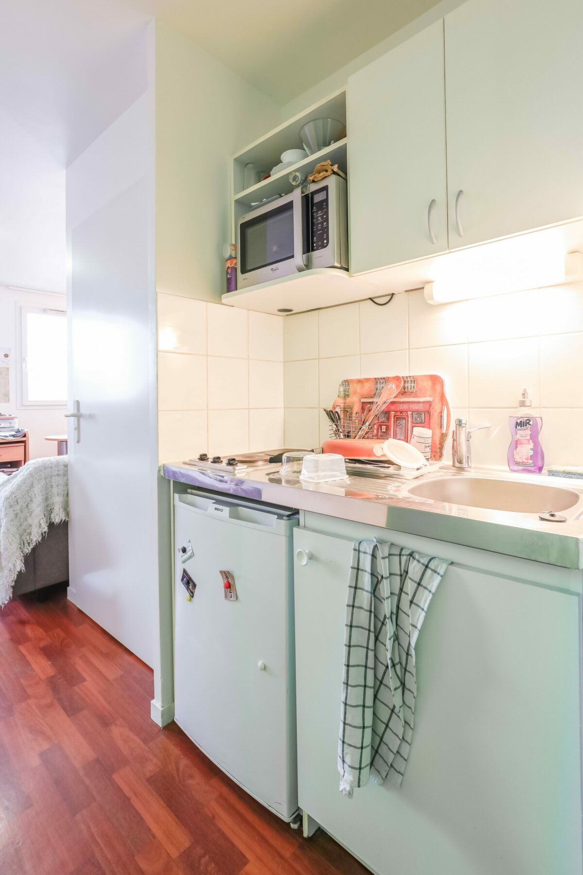 kitchenette résidence étudiante Pierre Gilles de Gennes à Villejuif -Arpej